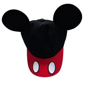 Disney Mickey Mouse NWT Kids Red/Black Adjustable Cap